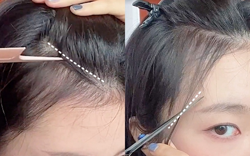 髮型師親授氛圍感碎髮瀏海剪法!重點兩階段長度,修飾臉型&髮際線空洞、更顯精緻小臉
