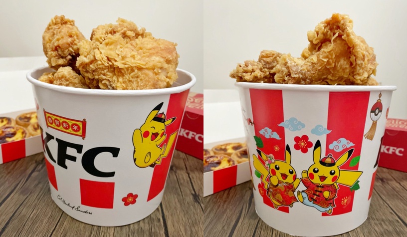 肯德基推皮卡丘炸雞桶!肯德基新品「金海派富貴起司雞」開賣,海味+鹹香金沙+起司太讚