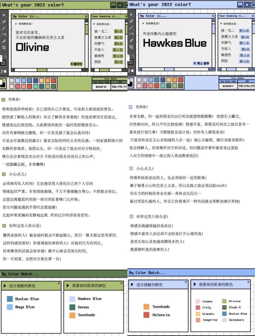 【心理測驗】韓國超火「2022年度代表色」心測!12題測出你的代表色、性格及合適對象