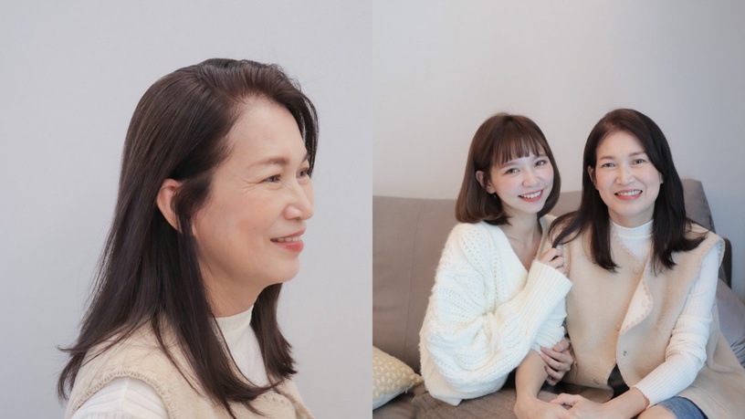 新年髮寶!髮色染對母女變姊妹,搞定惱人白髮布丁頭,開架染髮霜打造髮廊感水亮秀髮!