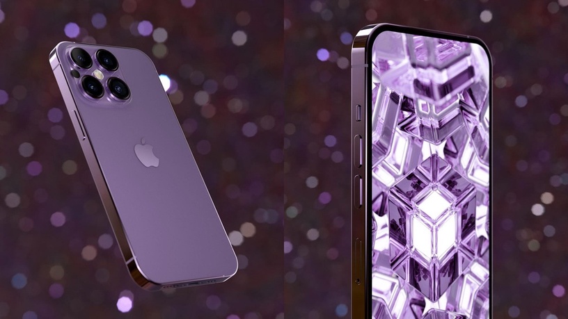 瀏海變小鬍子?iPhone 14膠囊螢幕、神秘仙紫新色曝光,Phone 14最便宜2萬3有找