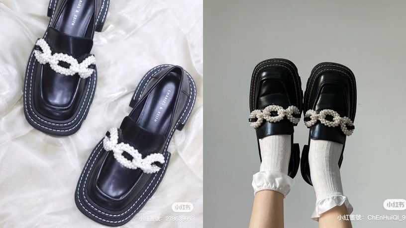 6款小CK秋冬鞋款推薦：Perline 珍珠飾鍊樂福鞋