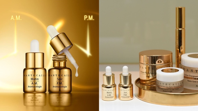 人氣維他命A抗老保養品推薦4:香緹卡 極緻純金賦活日夜安瓶,NT$24,000