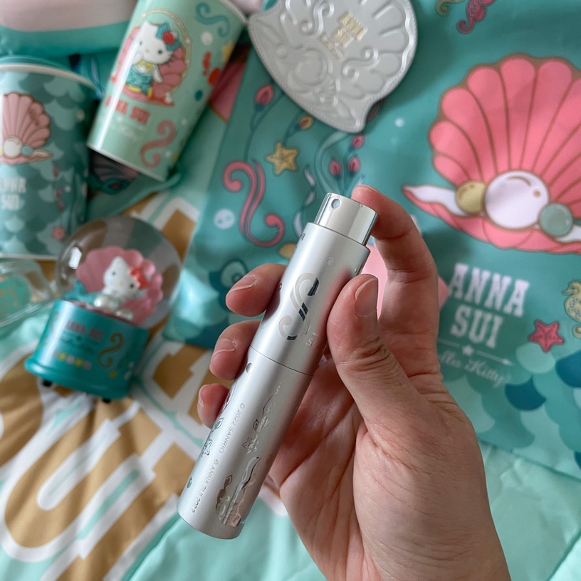 7-11集點活動「ANNA SUI x Hello Kitty 」限量隨身旋轉噴霧罐