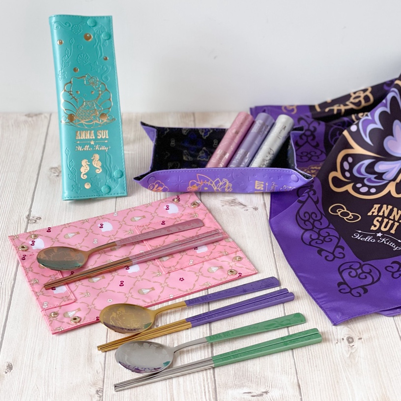 7-11集點活動「ANNA SUI x Hello Kitty 」限量限量環保餐具組