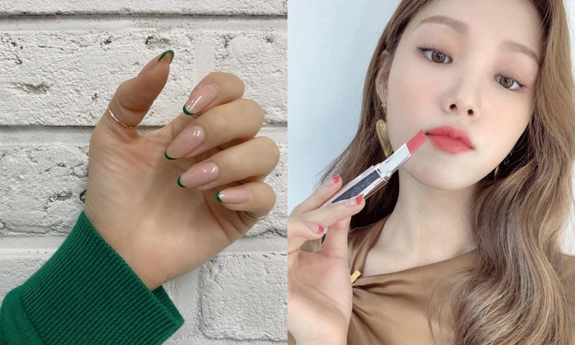 韓星美甲範本1:歐美漸變