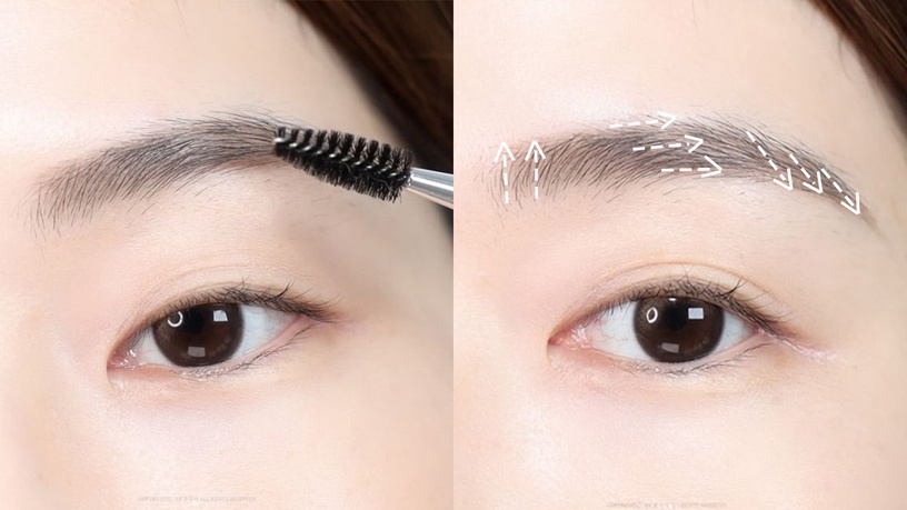 「稀疏眉毛」畫法Step1：紙巾吸走多餘妝前保養