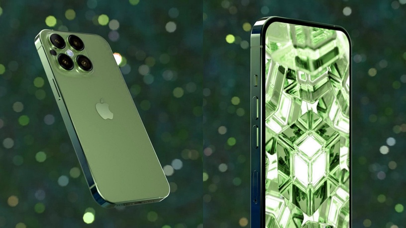 薄荷綠升級?iPhone 14夢幻「極光綠」概念圖曝光,四眼怪鏡頭+剪瀏海設計驚喜登場