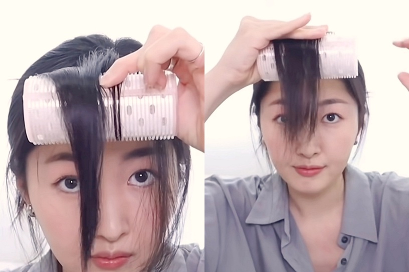 韓國髮型師親授瀏海整理技巧!髮捲多一步墊高是關鍵,髮根蓬鬆、S型弧度更修飾臉型