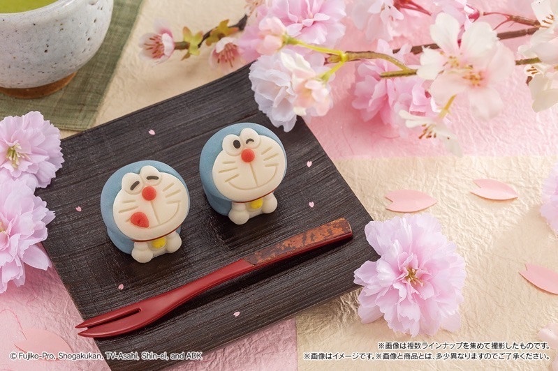 哆啦A夢變點心!超商推哆啦A夢和菓子,眨眼、舔嘴2款造型超萌,還有草莓醬口味!