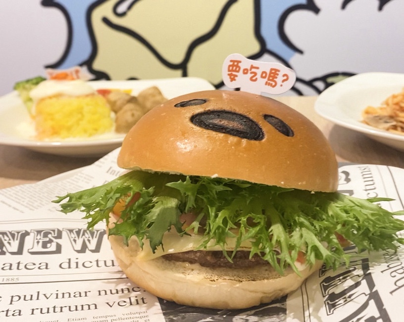台北「蛋黃哥快閃店」期間限定!10元蛋黃哥生吐司超欠買,蛋黃哥漢堡、霜淇淋也有