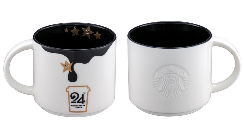 星巴克24週年新品!黑白配色星星杯可愛必收!