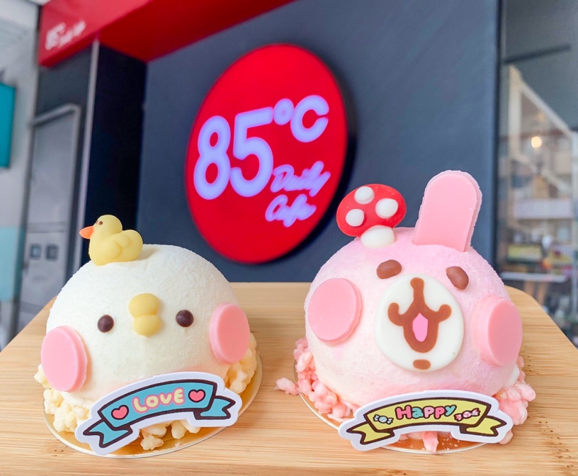 85度C「卡娜赫拉蛋糕」新登場!粉紅兔兔、P助蛋糕免百元就能吃,買再送卡娜赫拉置物架