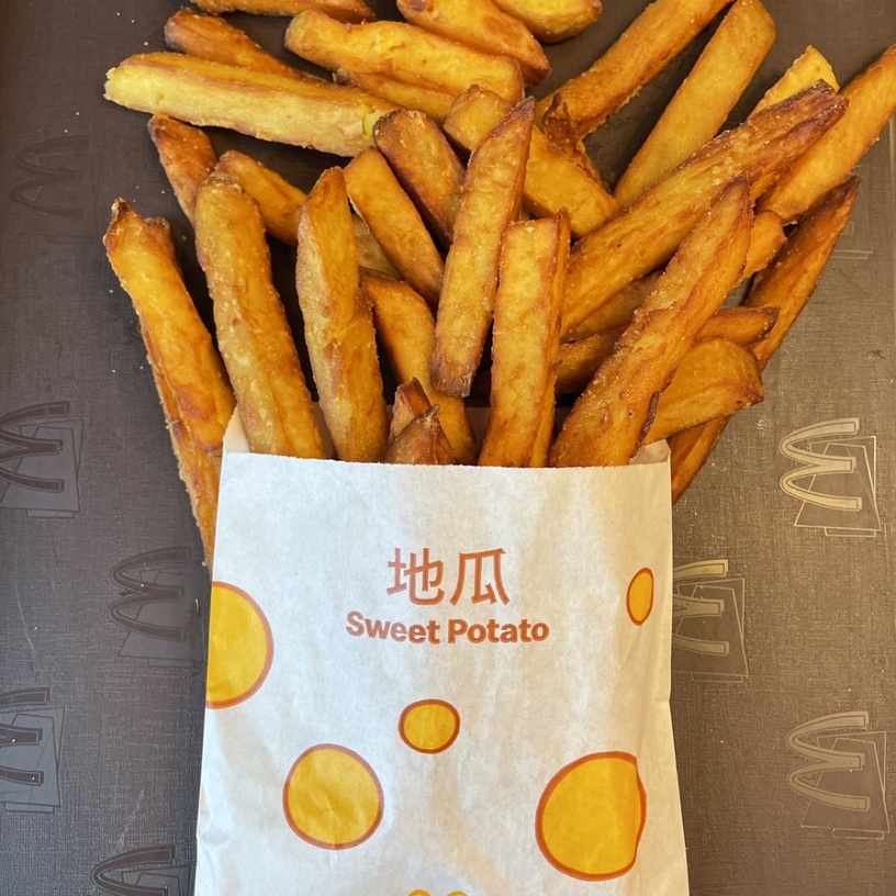 麥當勞開賣地瓜薯條!麥當勞新品金黃地瓜薯條即日起開賣