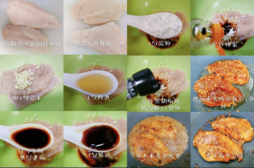 雞胸肉做法食譜 3:香煎雞胸肉