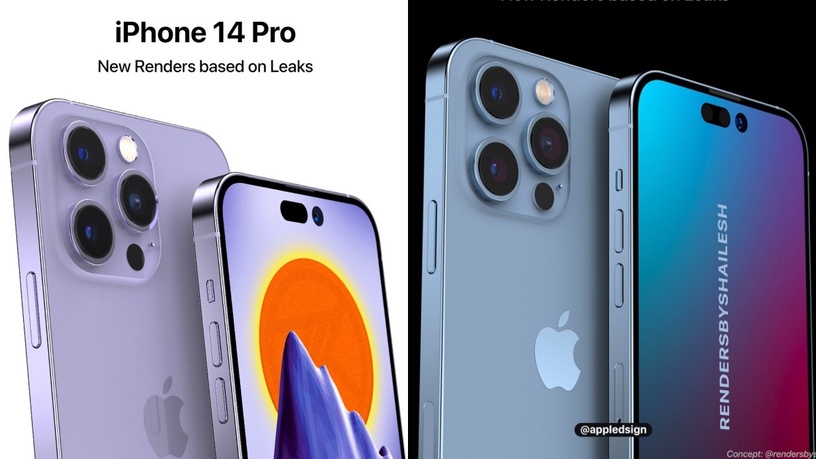 寶寶藍回歸?iPhone 14全新預覽圖曝光,仙女紫、薄荷綠無敵夢幻,還配備4800萬畫素!