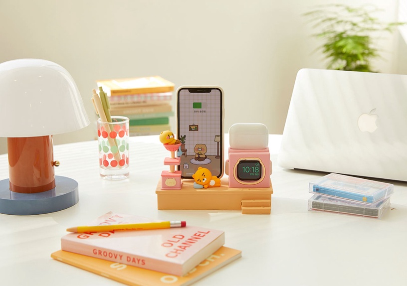 Kakao Friend 推出「萊恩三合一充電座」,手機、Airpods、Apple Watch充電一次搞定!
