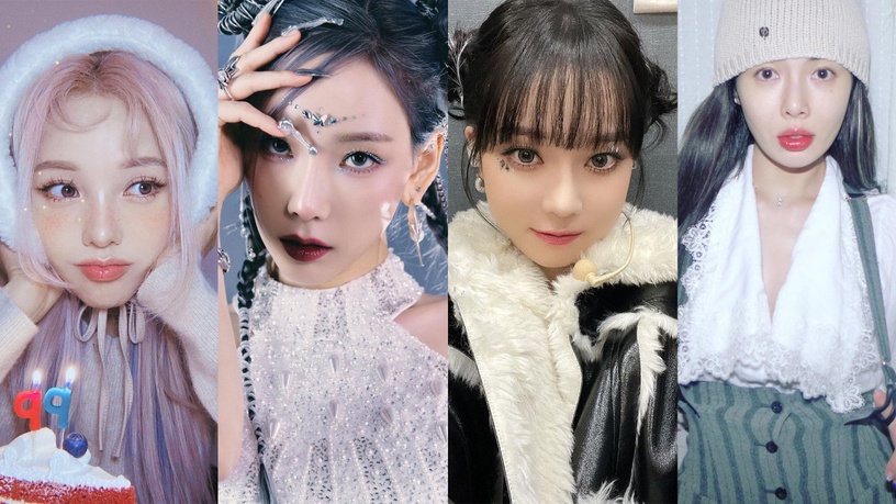 圖片來源:IG @ponysmakeup、@taeyeon_ss、@aespa_official、@hyunah_aa