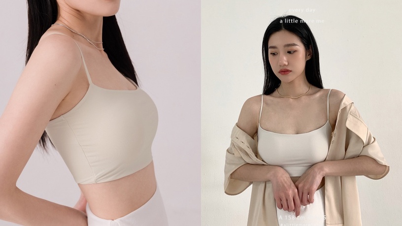 2022平價BRA Top推薦!UQ、Pazzo、mercci22自帶冷氣效果,這款集中爆乳,小胸女孩必收