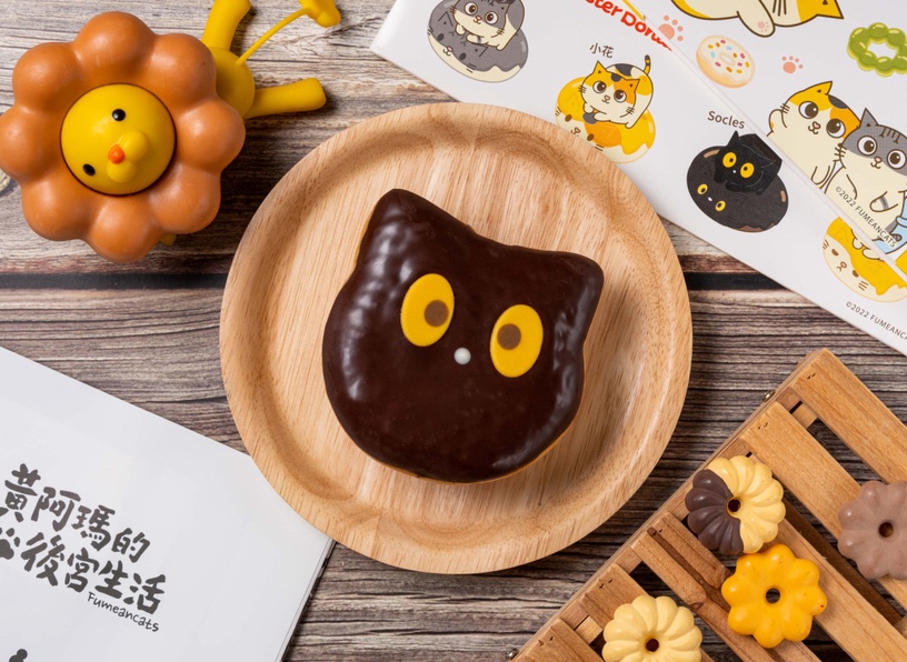 貓奴們開吃!Mister Donut x 黃阿瑪推貓貓甜甜圈,芒果+巧克力太讚,再享買六送三