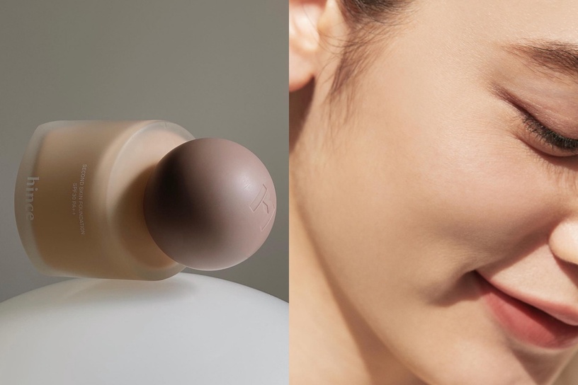 2022韓國OLIVE YOUNG粉底推薦:hince 裸膚粉底液,40ml/約NT870