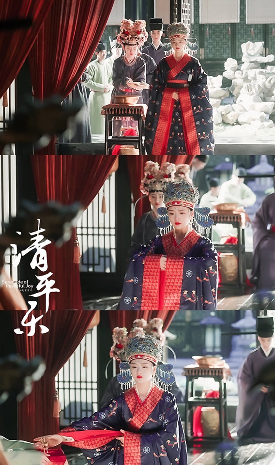 古裝劇女星「藍色系嫁衣」6:任敏《清平樂》