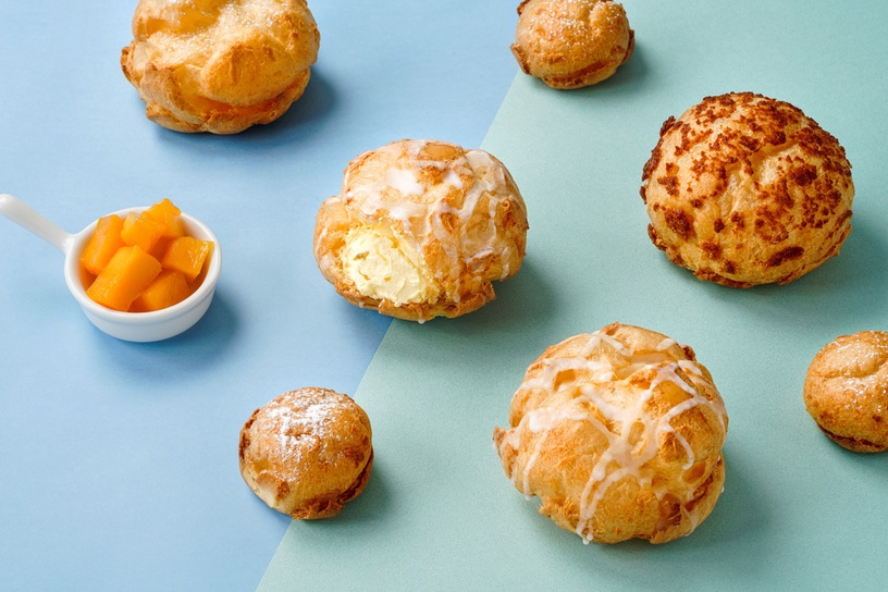 買一送一!beard papa‘s芒果季「芒果泡芙」來了,再聯名爭鮮推千層蛋糕、冰心大福