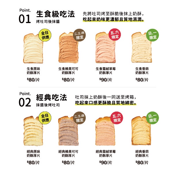 奶酥厚片快閃!奶酥精品「芮妮法式手作烘焙」,草莓奶酥、可可奶酥必吃,再賣鮮奶吐司