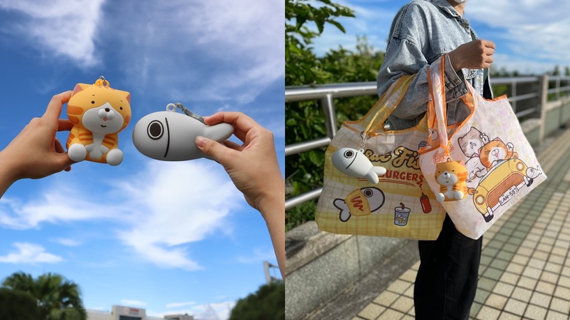 小北百貨x白爛貓推「我是腹二袋」加價購!白爛貓、那條魚兩款造型,實用購物袋藏腹中
