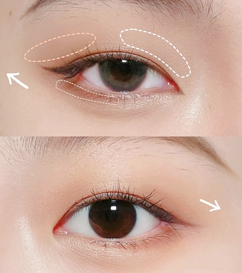 單眼皮眼影怎麼畫?調整腫拋眼型、弱化眼影是關鍵,橫向放大雙眼,內雙眼型也不吃妝