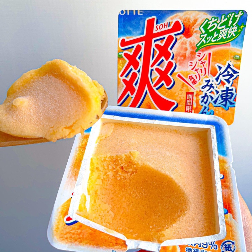▼7-11 LOTTE爽冰淇淋-冷凍蜜柑/59元