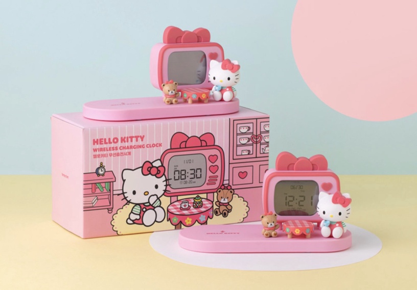 少女心噴發!Hello Kitty無線充電座粉嫩登場,結合鬧鐘功能,實用又療癒!