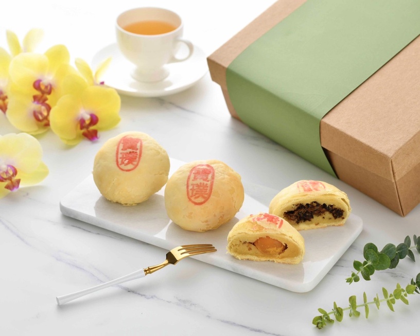 2022中秋禮盒推薦5:寶璞大飯店推「黑松露綠豆椪」