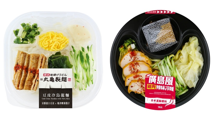 7-11丸龜新品「豆皮冷烏龍麵」、「廣島風雞肉辣味冷麵」/79元