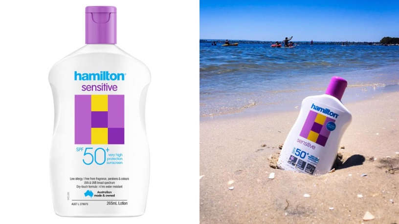 大容量身體防曬推薦10:HAMILTON 敏感肌防曬霜