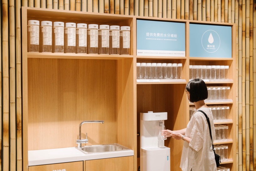 「MUJI無印良品台東門市」亮點5:東部限定的「補水站」與「Re Park」服務