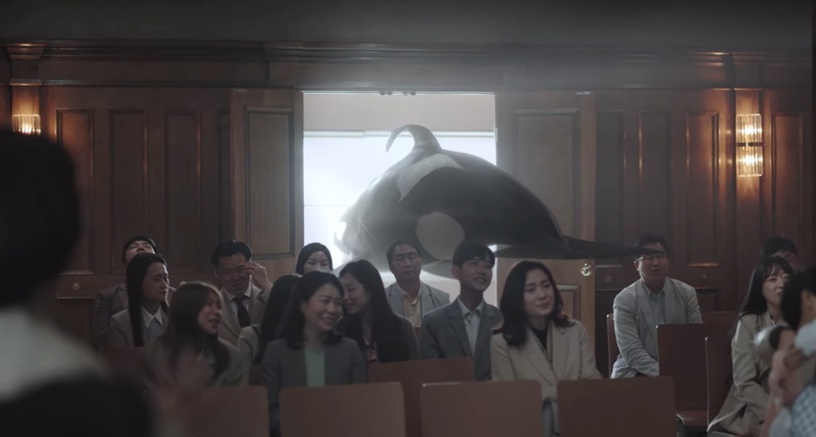 《禹英禑》鯨魚畫面隱喻!背鰭彎曲的虎鯨有深意,英禑對濬浩心動,水面波紋變「海豚」