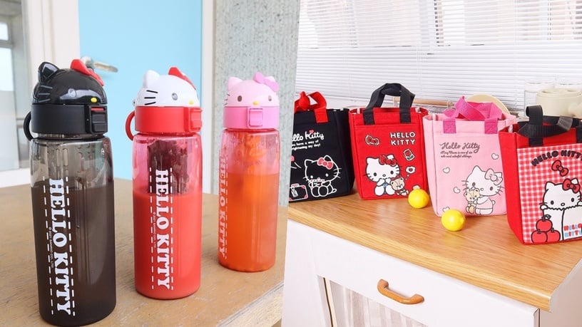 7-ELEVEN推出首賣的「Hello Kitty運動搖搖杯」+「Hello Kitty飲料提袋」可愛療癒登場~