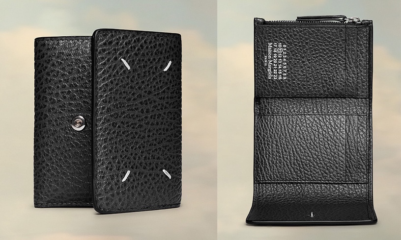 精品短夾推薦7:Maison Margiela Zip compact tri-fold wallet,NT18,000