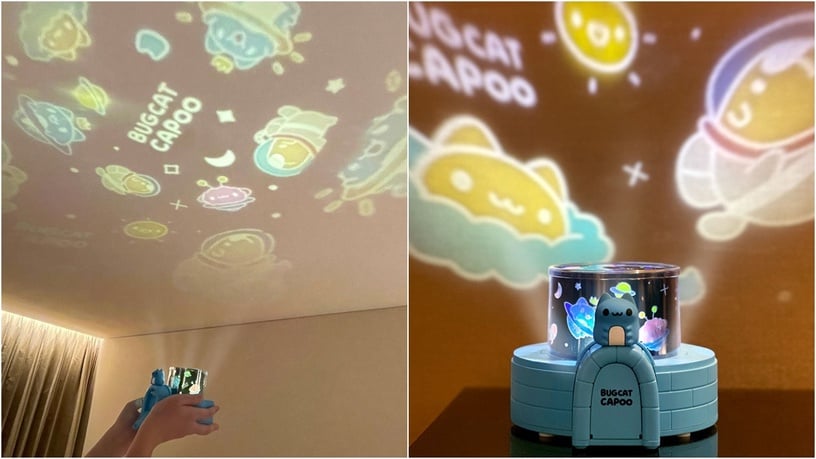 7-11x咖波造型旋轉星空燈,售價799元