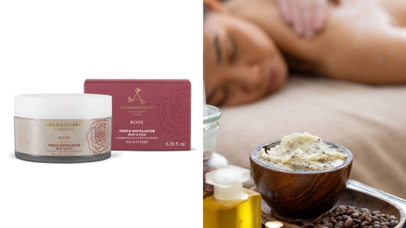 身體去角質推薦23:AROMATHERAPY ASSOCIATES歡沁玫瑰三重磨砂霜