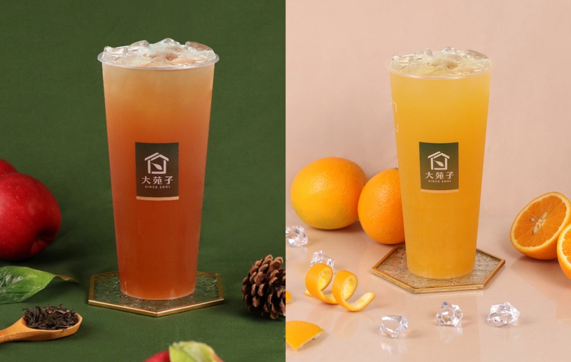 手搖買一送一!大苑子新品「青森蘋果紅茶」、「柳橙綠茶」登場,滋味清爽加碼買一送一