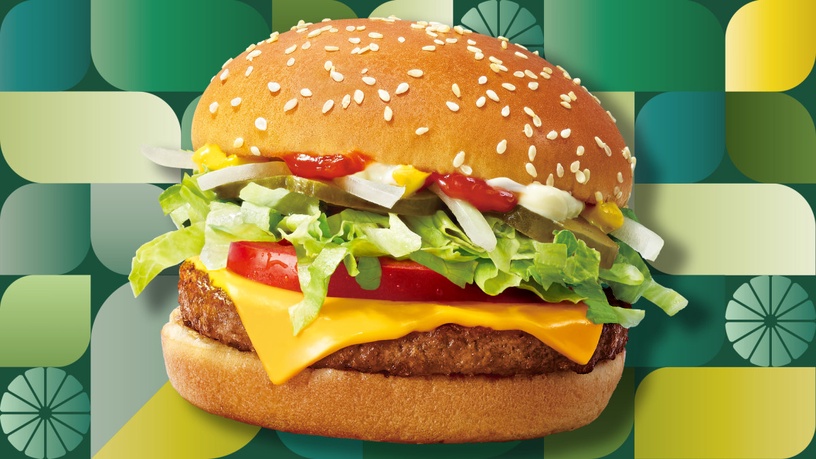 麥當勞也有蔬食堡!麥當勞首顆「McPlant」植物系漢堡登場,植物肉餅+起司極限量開賣
