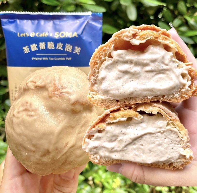 全家必吃聯名新品!全家聯名SOMA推爆餡泡芙、黑糖茶歐蕾,香濃茶香奶茶控快收!
