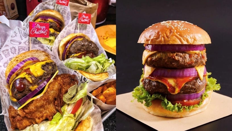 台中必吃漢堡店推薦,吃尛漢堡-STONE X BURGER。