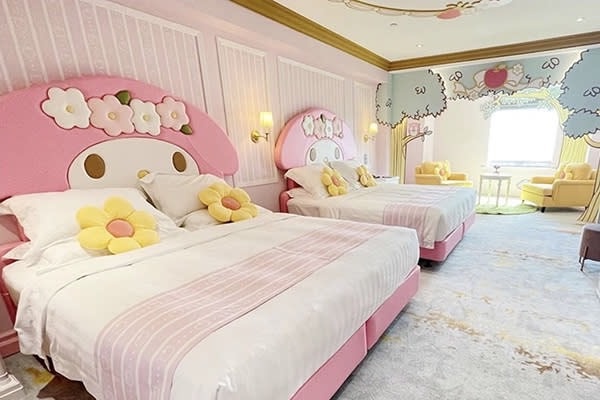 Hello Kitty主題房第二彈!高雄漢來飯店再推8間「三麗鷗主題房」Kitty、蛋黃哥都現身
