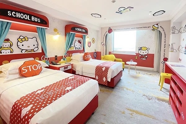 Hello Kitty主題房第二彈!高雄漢來飯店再推8間「三麗鷗主題房」Kitty、蛋黃哥都現身