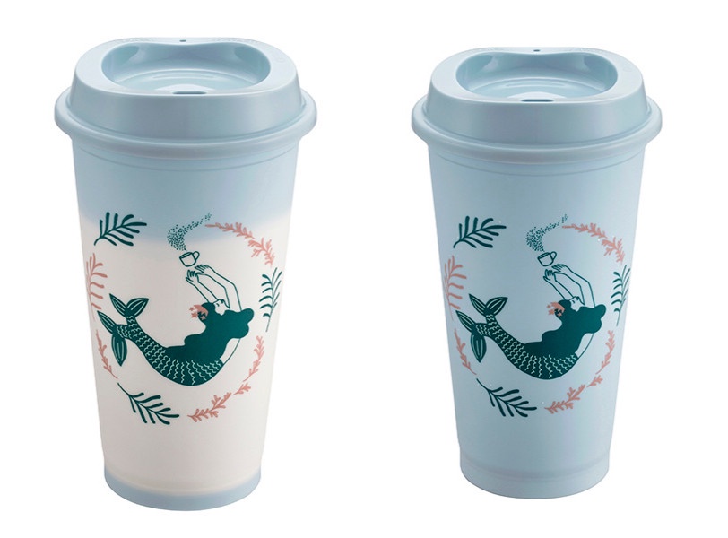 星巴克珊瑚人魚溫變 Kermit隨行杯,售價160元