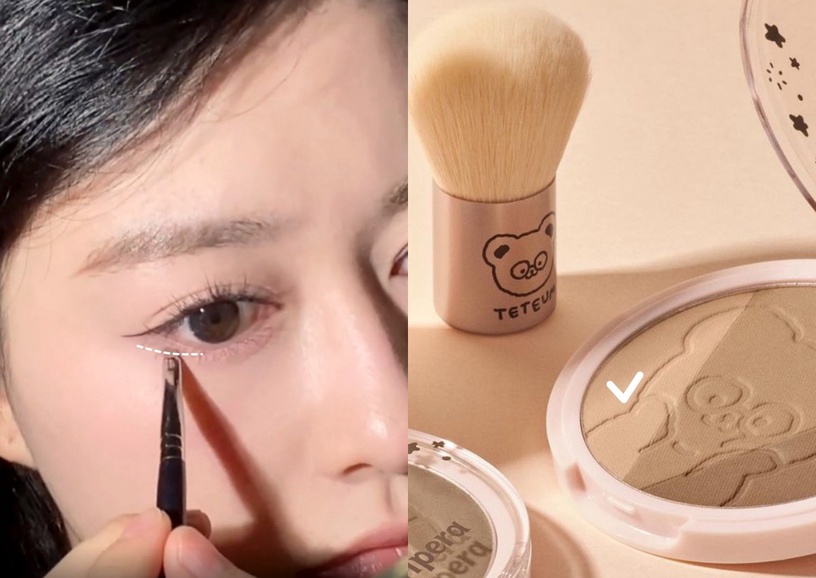 初秋「無眼影眼妝」教學!眼妝乾淨純欲、顯嫩氛圍感太美,不用畫眼影一樣放大眼型
