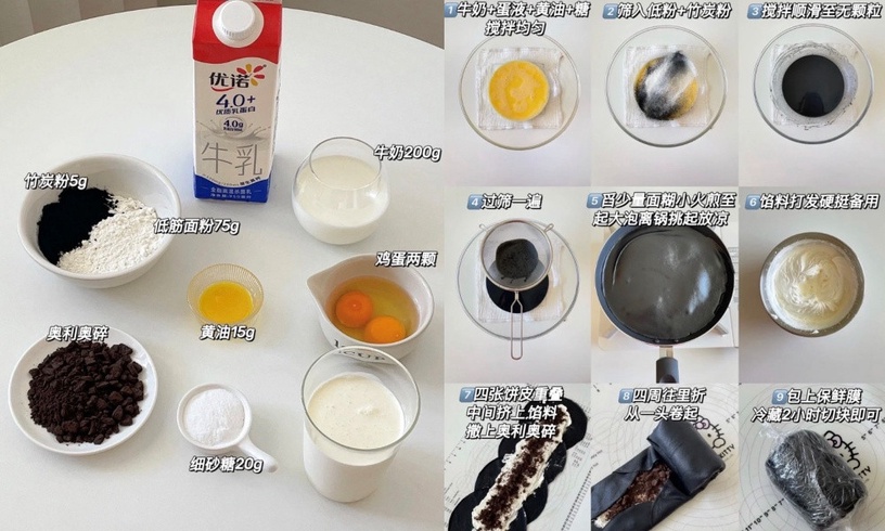 Oreo甜點食譜推薦!Oreo巴斯克蛋糕、竹炭毛巾捲好吃又好拍,麻糬&司康下午茶必備